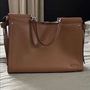 Calvin Klein Tan Leather Tote